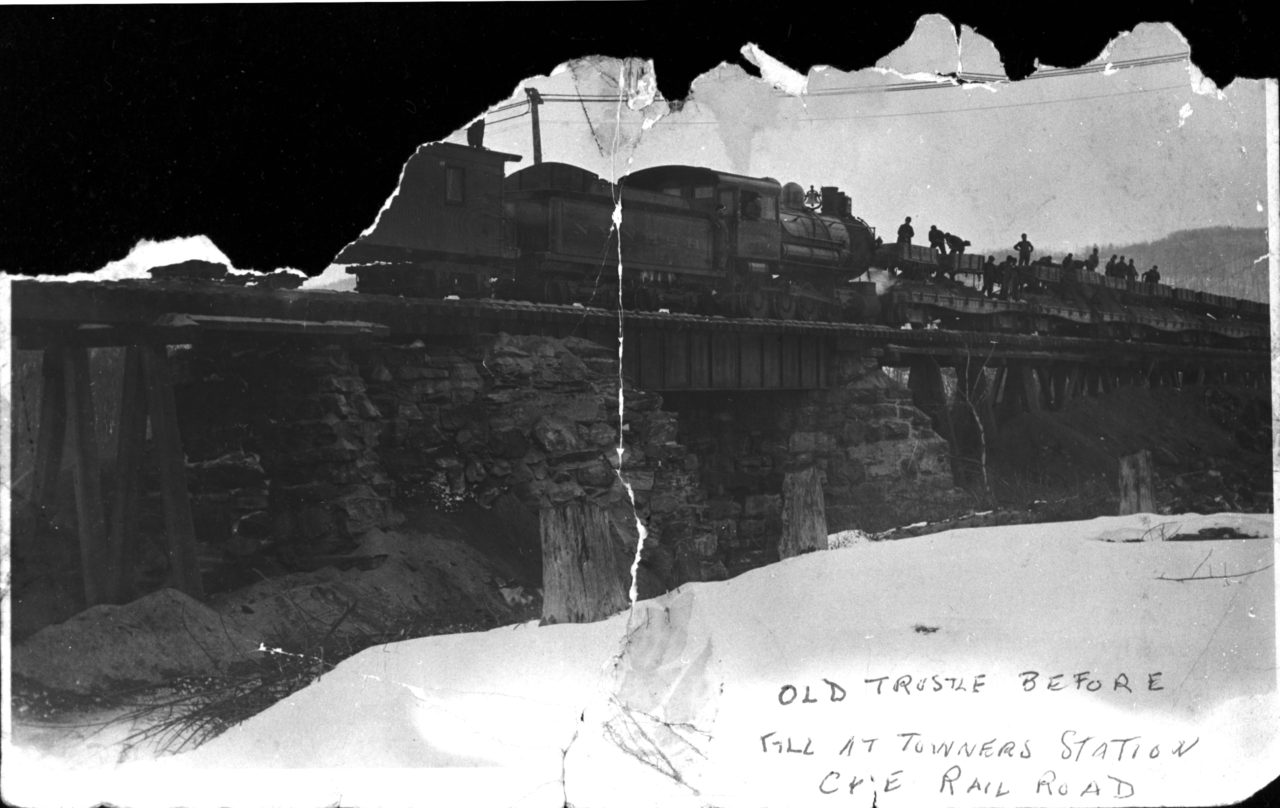 Maybrook Trailway railroad history; track work;