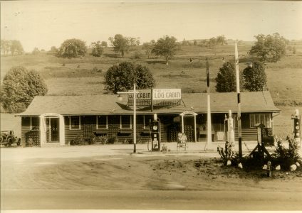 Patterson, NY, Rt 22 #?_1937 (The Log Cabin)
